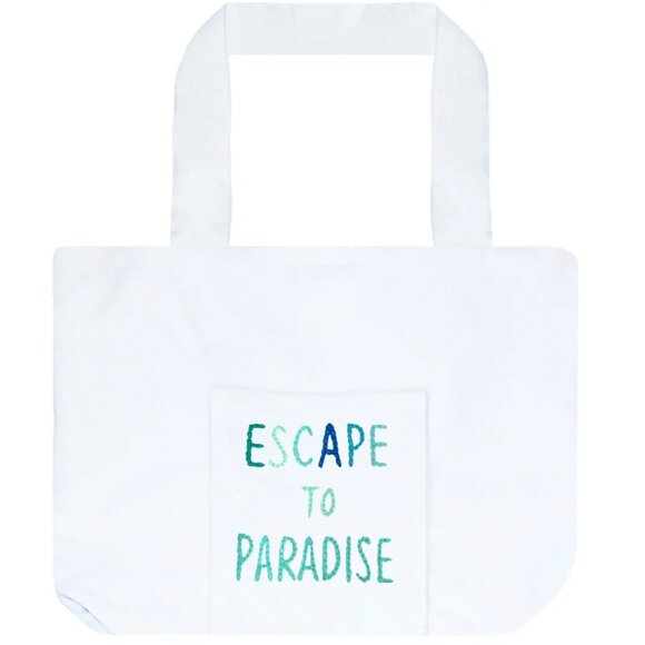 Sunseeker Take Away Tote Bag - Escape to Paradise Embroidery - Picture 1 of 1